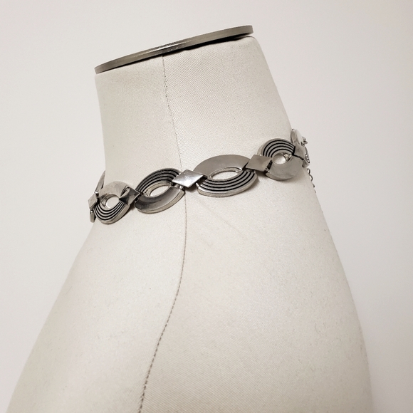 Unisex Large Silver Chain Necklace - Picture 4 of 6